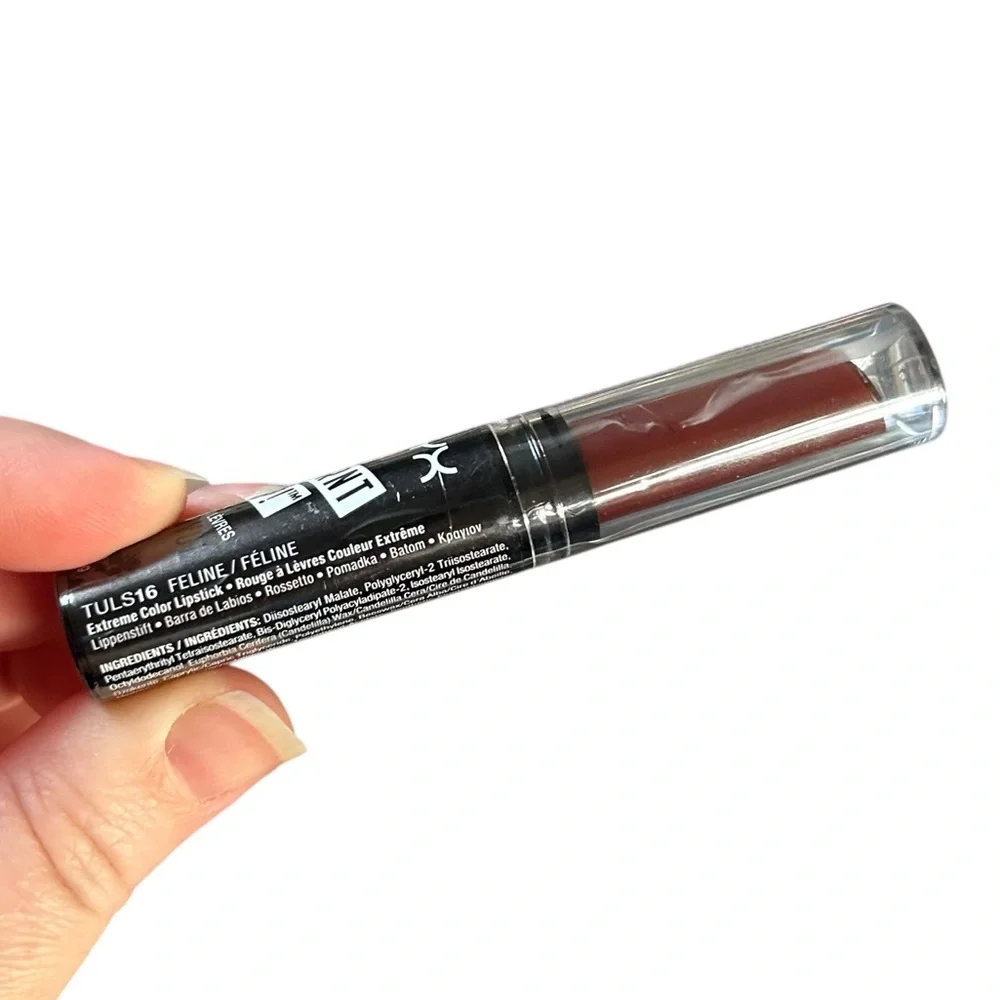 NYX Turnt Up Lipstick in Feline 90s Grunge Goth Evening Vampy Discontinued NWT